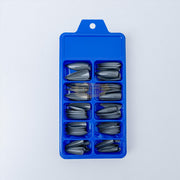 Color Nail Tips | Full Cover | Stiletto | 05 Slate Gray (100 pcs/box) Press On Nails