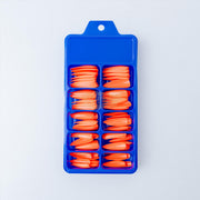 Color Nail Tips | Full Cover | Stiletto | 10 Orange (100 pcs/box) Press On Nails