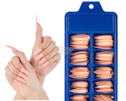 Color Nail Tips | Full Cover | Stiletto | 14 Peach (100 pcs/box) Press On Nails