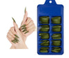 Color Nail Tips | Full Cover | Stiletto | 16 Moss Green (100 pcs/box) Press On Nails