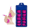 Color Nail Tips | Full Cover | Stiletto | 19 Fuchsia (100 pcs/box) Press On Nails