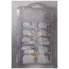 Colored Half Cover French Nail Tips 100 pcs - Beige Nail Tips