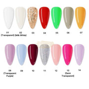 Colorful Acrylic Powder 10ml Nail Art Tool