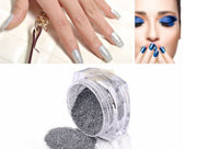 Colorful Chrome Nail Glitter Powder with applicator Nail Powder