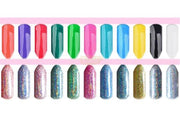Colorful Chrome Nail Glitter Powder with applicator Nail Powder