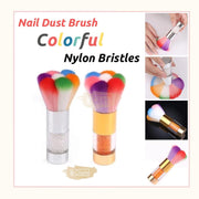 Colorful Nail Dust Brush with Rhinestone Handle Nail Dust Brush