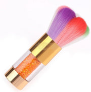 Colorful Nail Dust Brush with Rhinestone Handle Nail Dust Brush