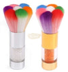 Colorful Nail Dust Brush with Rhinestone Handle Nail Dust Brush