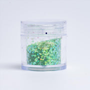 Colorful Nail Glitter 07-Green Nail Art