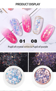 Colorful Nail Sequins - Available in 8 colors Nail Sequins