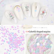 Colorful Shaped Nail Sequins Available in 6 designs 1 Nail Sequins