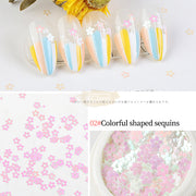 Colorful Shaped Nail Sequins Available in 6 designs 2 Nail Sequins