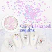 Colorful Shaped Nail Sequins Available in 6 designs Nail Sequins