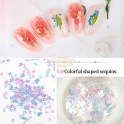 Colorful Shaped Nail Sequins Available in 6 designs 3 Nail Sequins