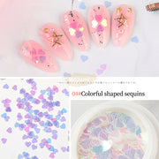 Colorful Shaped Nail Sequins Available in 6 designs 4 Nail Sequins