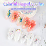 Colorful Shaped Nail Sequins Available in 6 designs Nail Sequins
