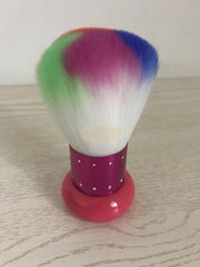 Colorful Soft Hair Mushroom Style Nail Dust Brush Pink Nail Dust Brush