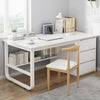 Computer Desk With 3 Drawers | White 140cm Computer Desk