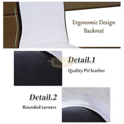 Contemporary Chair | White with Black Trim & Silver Legs Chairs