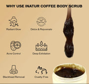 Inatur Exfoliating Coffee Body Scrub 200g | Smooth & Radiant Skin