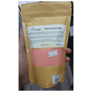 Crystal Jelly Foot Soak 210g | Spa Pedicure Treatment Orange Foot care