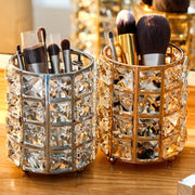 Crystal Makeup Brush Holder | Round | Diamond Decoration (holder only) Salon Furniture