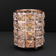 Crystal Makeup Brush Holder | Round | Diamond Decoration (holder only) Salon Furniture