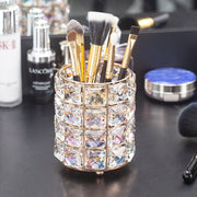 Crystal Makeup Brush Holder | Round | Diamond Decoration (holder only) Salon Furniture