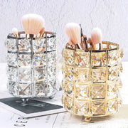 Crystal Makeup Brush Holder | Round | Diamond Decoration (holder only) Salon Furniture
