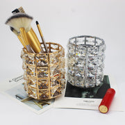 Crystal Makeup Brush Holder | Round | Diamond Decoration (holder only) Salon Furniture