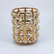 Crystal Makeup Brush Holder | Round | Diamond Decoration (holder only) Salon Furniture