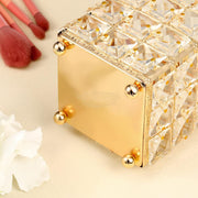 Crystal Makeup Brush Holder | Square | Diamond Decoration (holder only) Salon Furniture