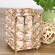 Crystal Makeup Brush Holder | Square | Diamond Decoration (holder only) Salon Furniture