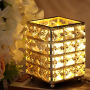 Crystal Makeup Brush Holder | Square | Diamond Decoration (holder only) Salon Furniture