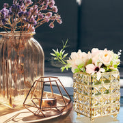 Crystal Makeup Brush Holder | Square | Diamond Decoration (holder only) Salon Furniture