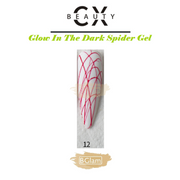CX Beauty Glow in the Dark Spider Gel 12 Dark Red Spider Gel