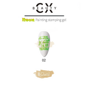 CX Beauty Neon Painting Stamping Gel 2 Green Painting Gel
