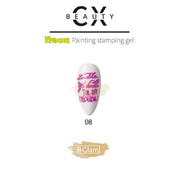 CX Beauty Neon Painting Stamping Gel 8 Purple Painting Gel