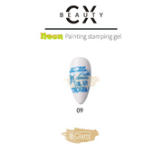 CX Beauty Neon Painting Stamping Gel 9 Blue Painting Gel