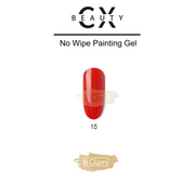 CX Beauty No Wipe Painting & Stamping Gel 15 Red Painting Gel