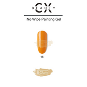 CX Beauty No Wipe Painting & Stamping Gel 16 Orange Painting Gel