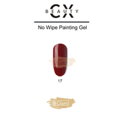 CX Beauty No Wipe Painting & Stamping Gel 17 Burgundy Painting Gel