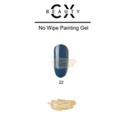 CX Beauty No Wipe Painting & Stamping Gel 22 Ocean Blue Painting Gel