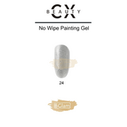 CX Beauty No Wipe Painting & Stamping Gel 24 Silver Glitters Painting Gel