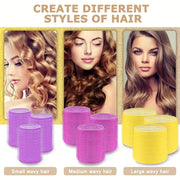 Self-Grip Hair Roller Curlers (6 pieces/pack)