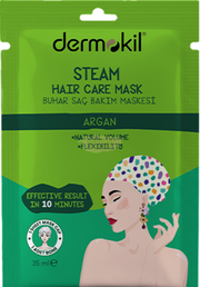 Dermokil Argan Volumizing Steam Hair Mask 35ml with Bonnet Hair Mask