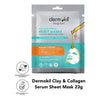 Dermokil Clay & Collagen Serum Sheet Mask 23g | Firming & Hydration Skin Masks