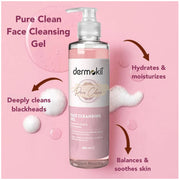 Dermokil Pure Clean Face Cleansing Gel 300ml | Blackhead & Pore Control Face Wash