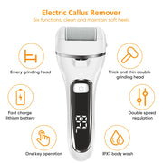 USB Rechargeable Foot File Callus Remover with Display & Light