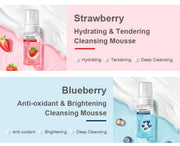 MONDSUB Strawberry Cleansing Mousse 120ml | Hydrating & Tendering
